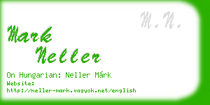 mark neller business card